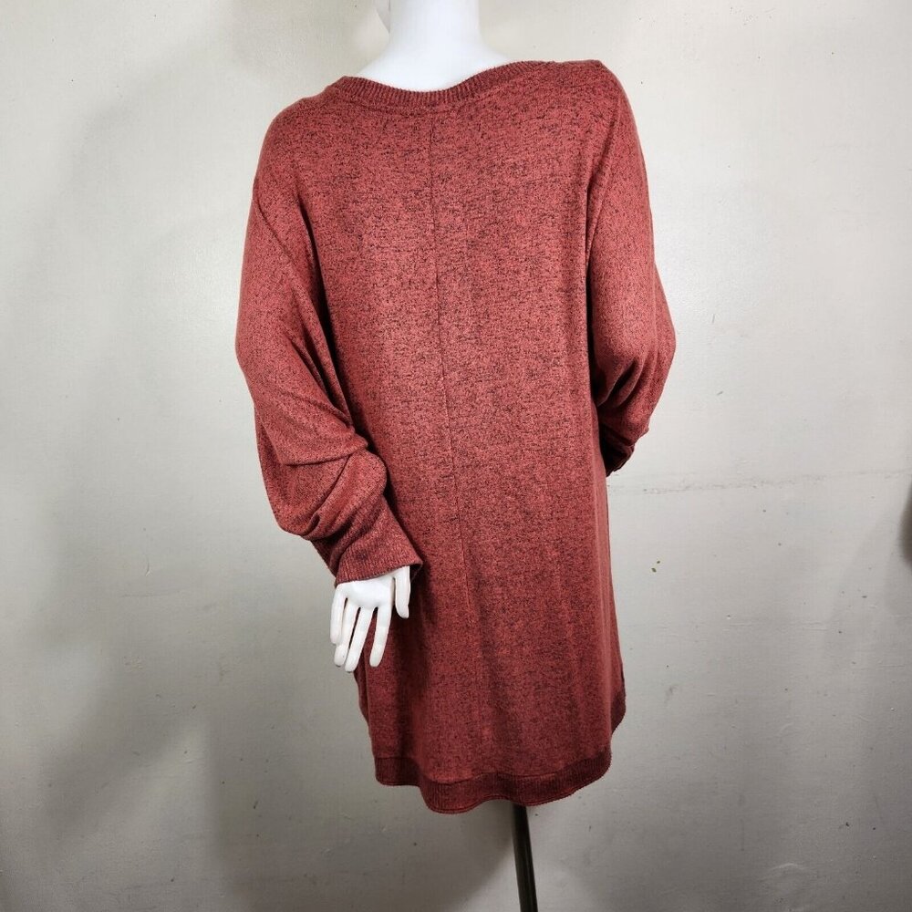 Westbound Womens Size 3X orange rusted Crew Neck Long Sleeve Pullover Sweater 23 - Picture 4 of 9